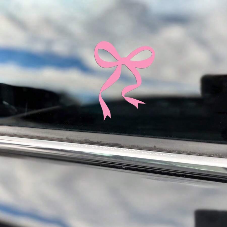 ملصق سيارة على شكل فيونكة، ملص - مراجعة Car Accessories For Women وسعره