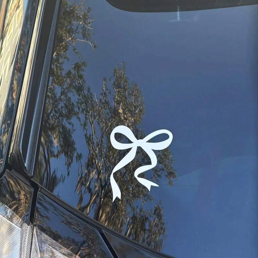 ملصق سيارة على شكل فيونكة، ملص - مراجعة Car Accessories For Women وسعره