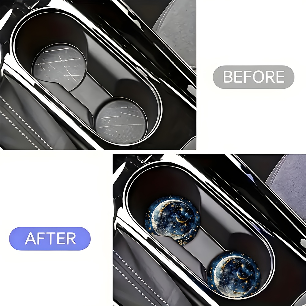 قطعتان من حاملات أكواب السيارة - مراجعة Car Accessories For Women وسعره