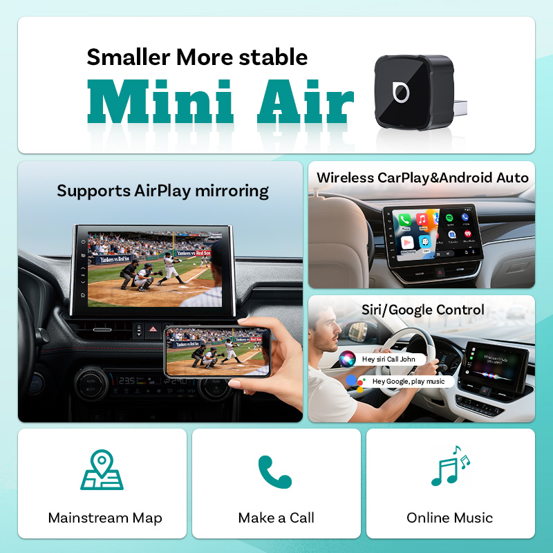 محول Ottocast Mini Air اللاسلك - مراجعة Car Accessories Youtube وسعره