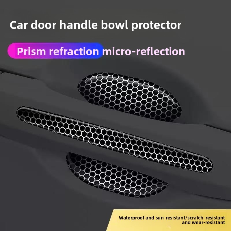 4/8 قطع من ملصقات حماية مقابض  - مراجعة Car Door Handle Protector وسعره