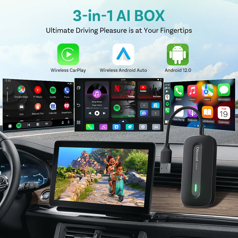 محول OTTOCAST Play2Video Expre - مراجعة Car Accessories Youtube وسعره
