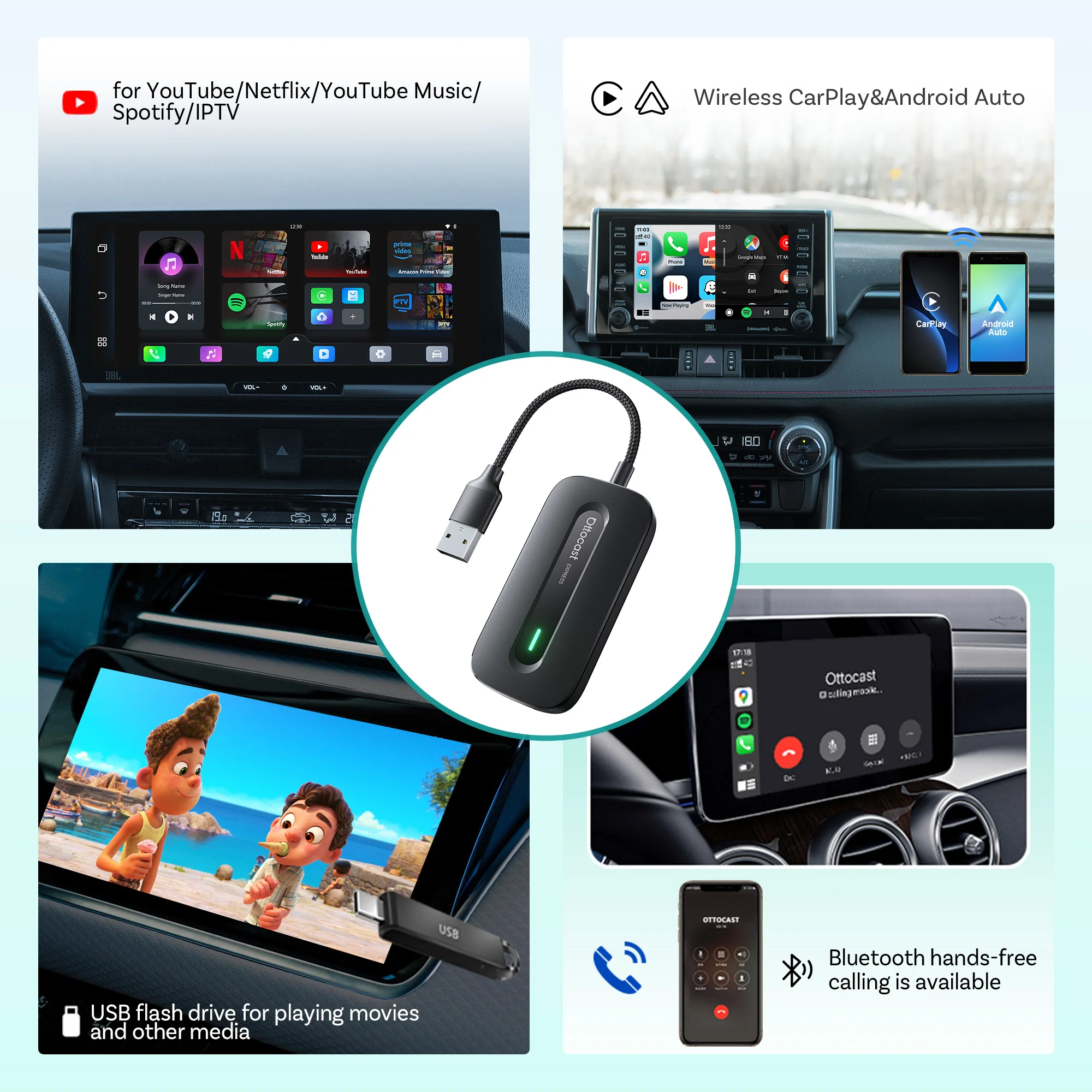 محول OTTOCAST Play2Video Expre - مراجعة Car Accessories Youtube وسعره