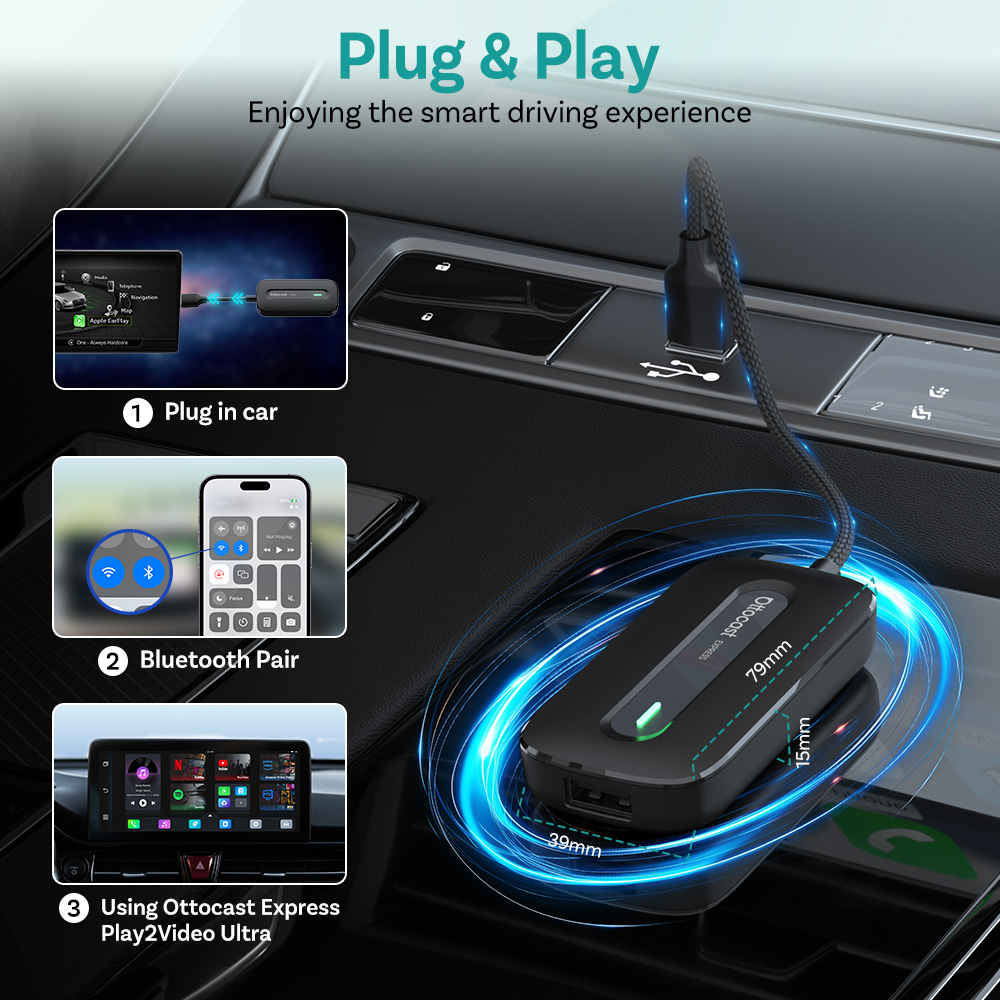 محول OTTOCAST Play2Video Expre - مراجعة Car Accessories Youtube وسعره